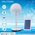 16" rechargeable solar energy fan with battery